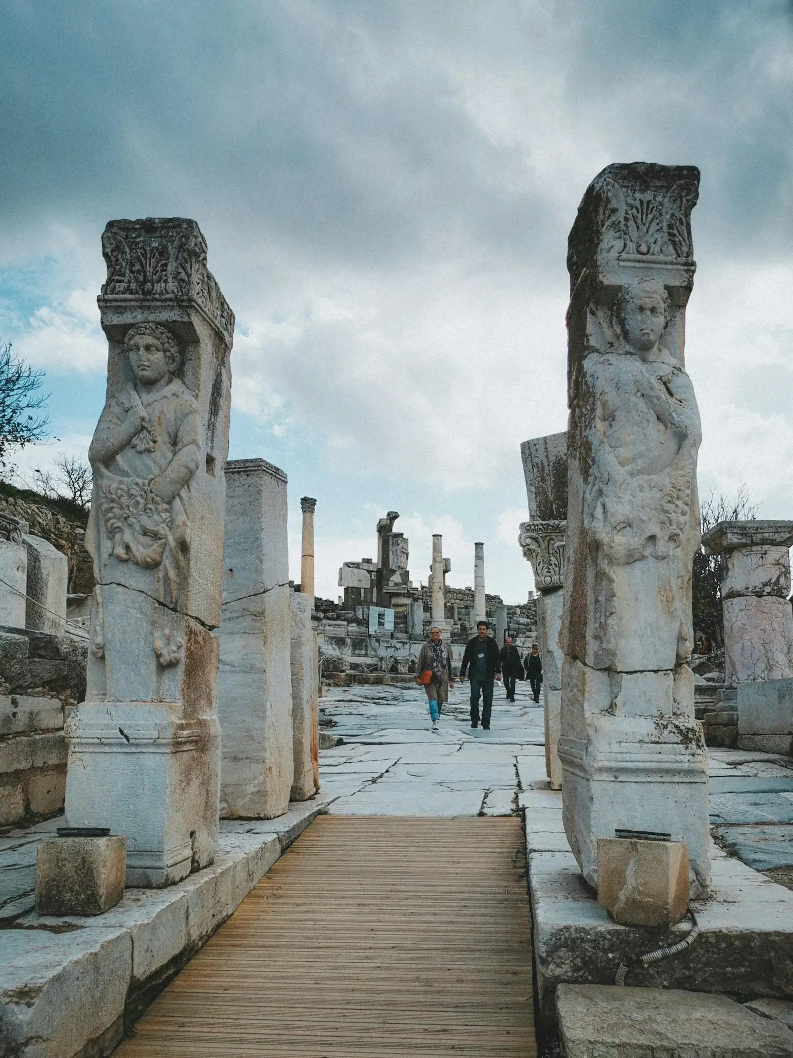 Hercules Gate at the entrance to Curetes Street in ancient Ephesus