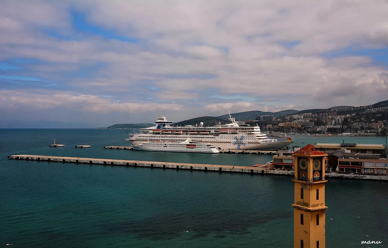 Kusadasi port and city, gateway to Ephesus for cruise passengers